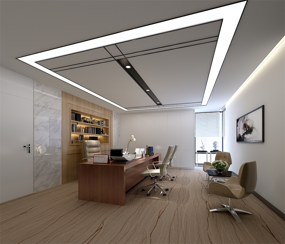 260平米郑州办公室装修新中式效果图