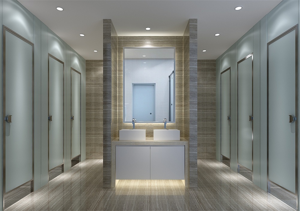 260平米郑州办公室装修新中式效果图