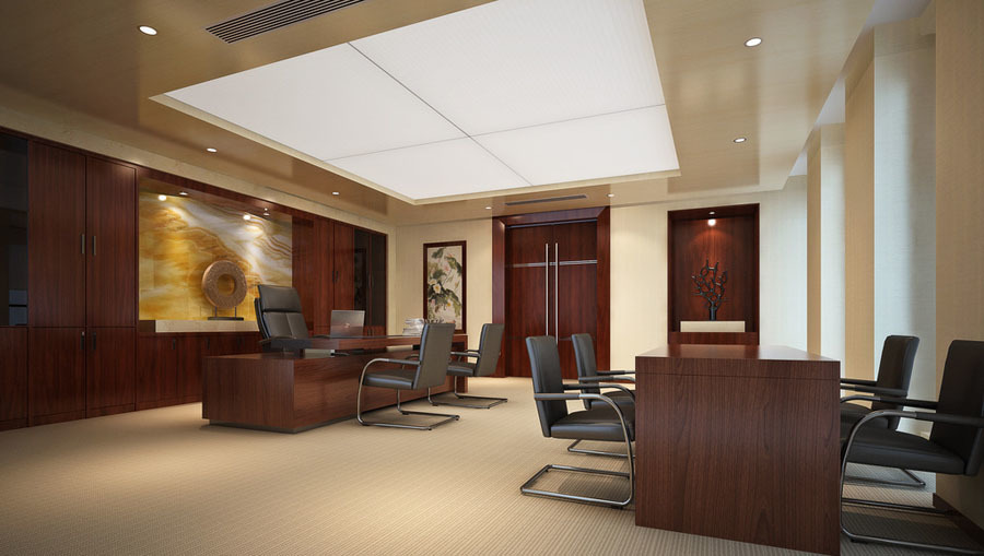 60平米总经理办公室设计效果图