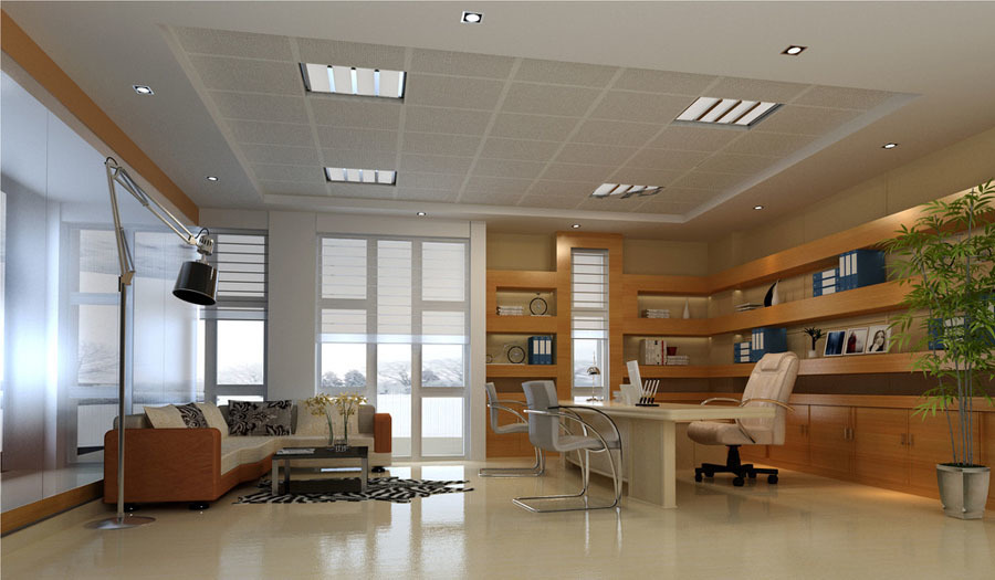 60平米总经理办公室设计效果图