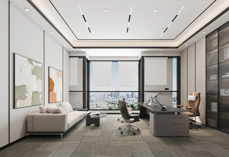 315平米科技公司办公室设计装修效果图