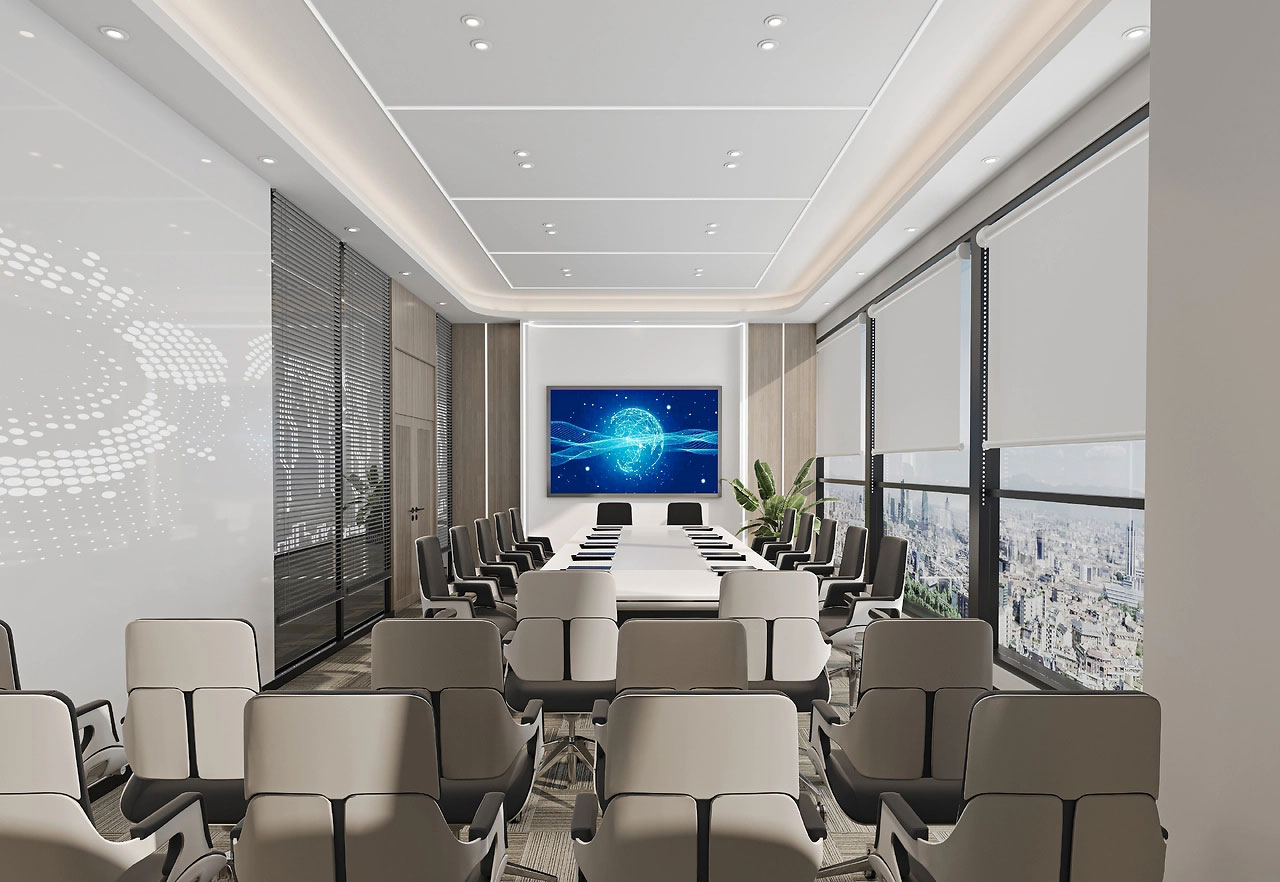 315平米科技公司办公室设计装修效果图