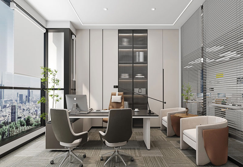 315平米科技公司办公室设计装修效果图