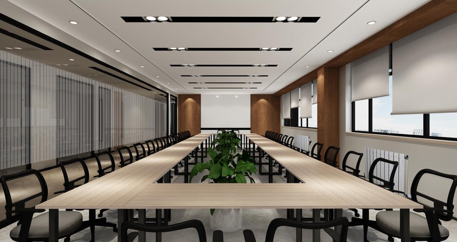 1260平米机关办公楼改造装修效果图