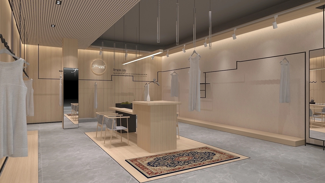 45平米女装店面设计装修效果图