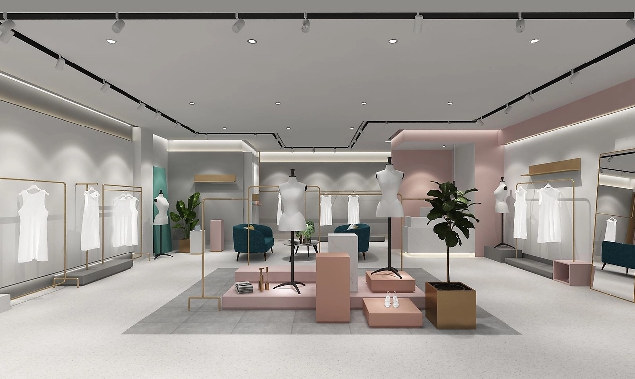 150平米商场女装专卖店装修设计效果图