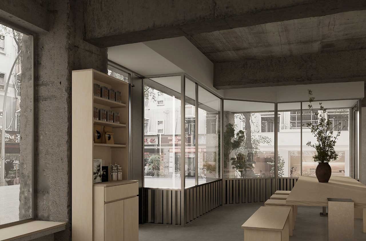 80平米社区咖啡店设计装修效果图