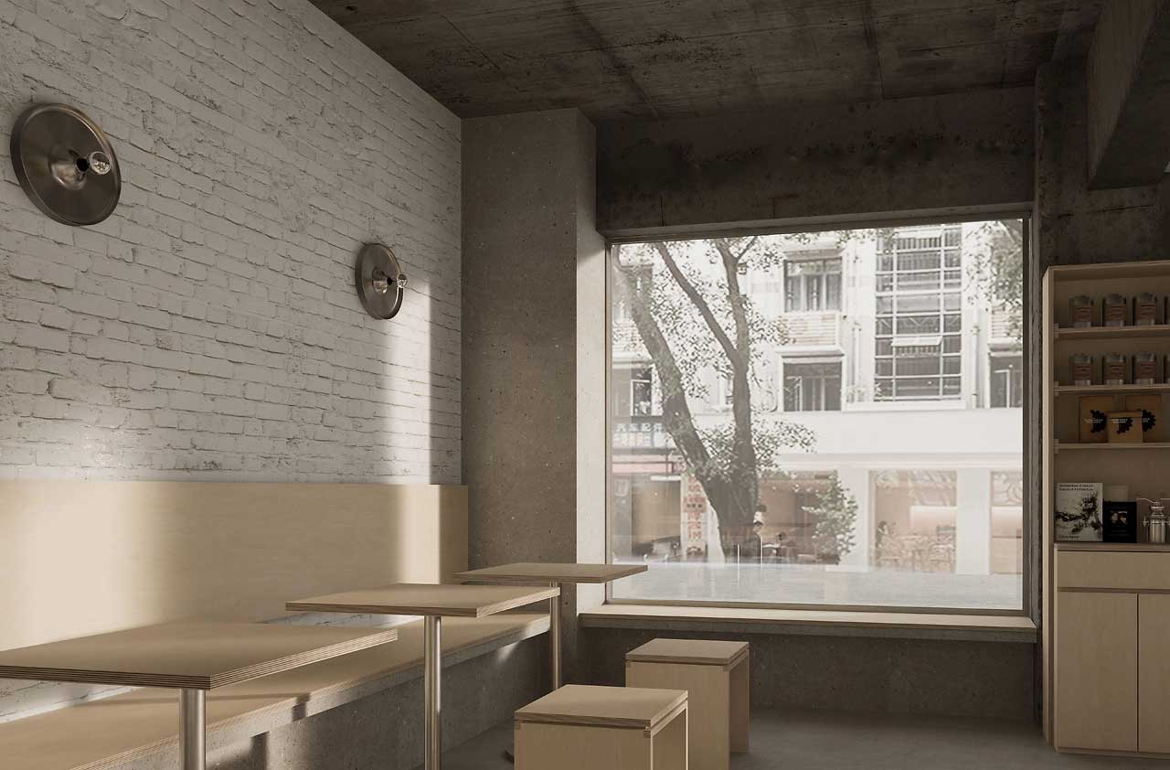 80平米社区咖啡店设计装修效果图