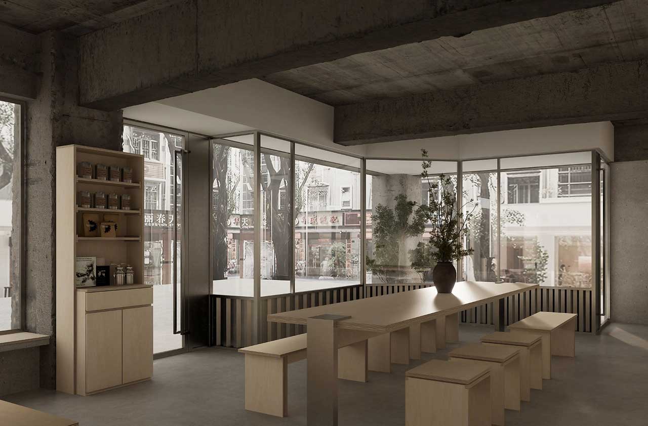 80平米社区咖啡店设计装修效果图