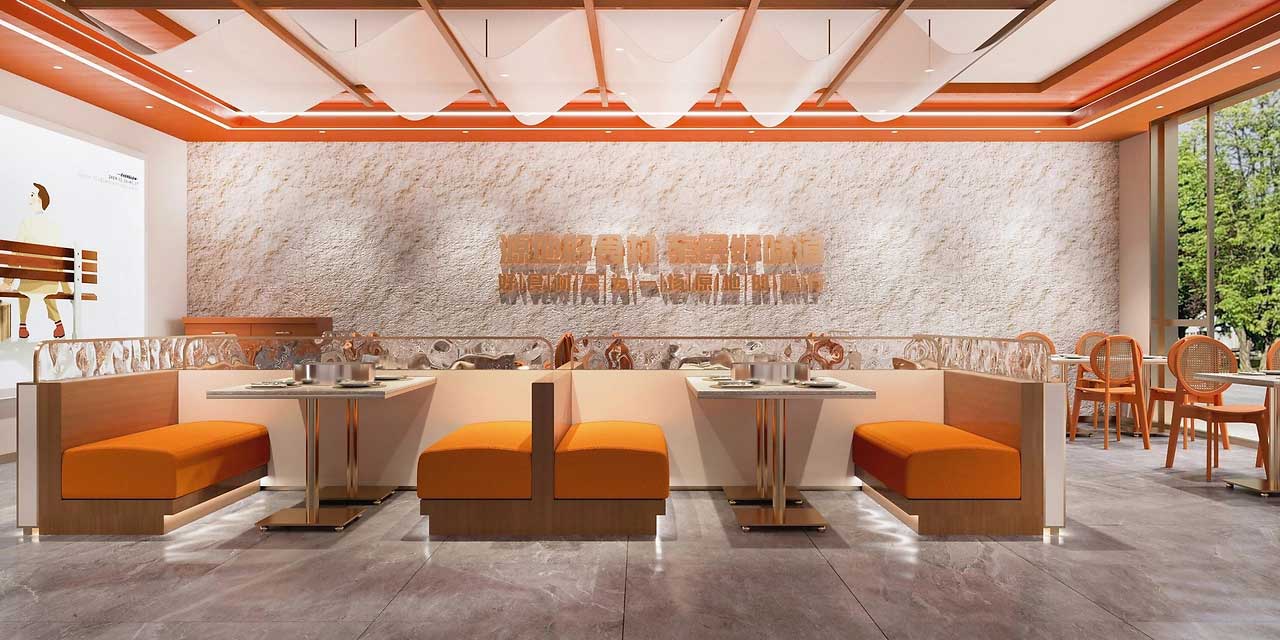 180平米烧烤家常菜馆装修设计效果图