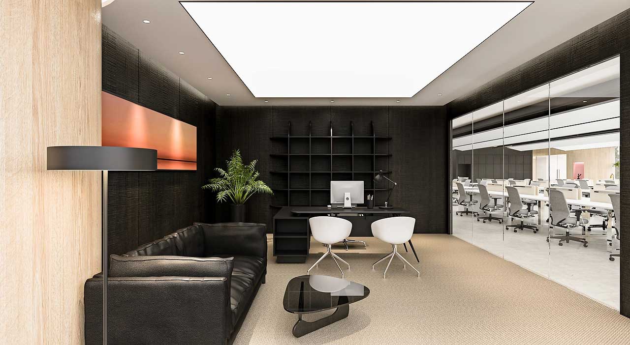 700平郑州办公室设计装修效果图