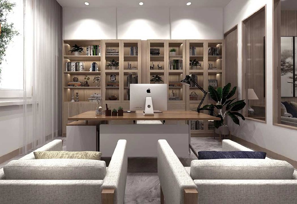 210平米学校办公室接待室装修设计效果图