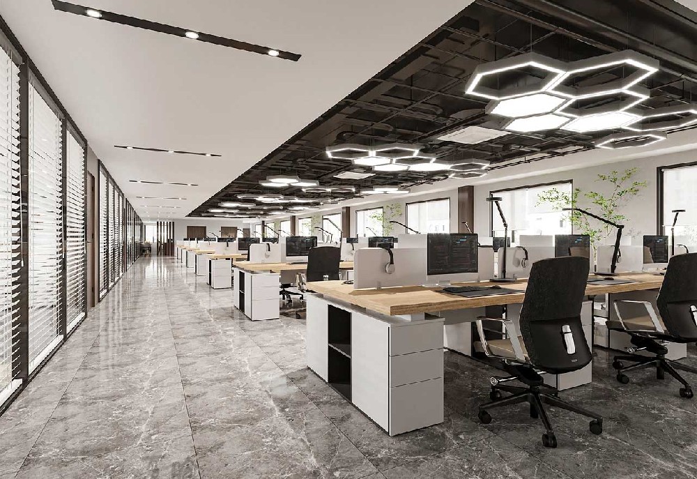 610平米现代风办公室装修设计效果图