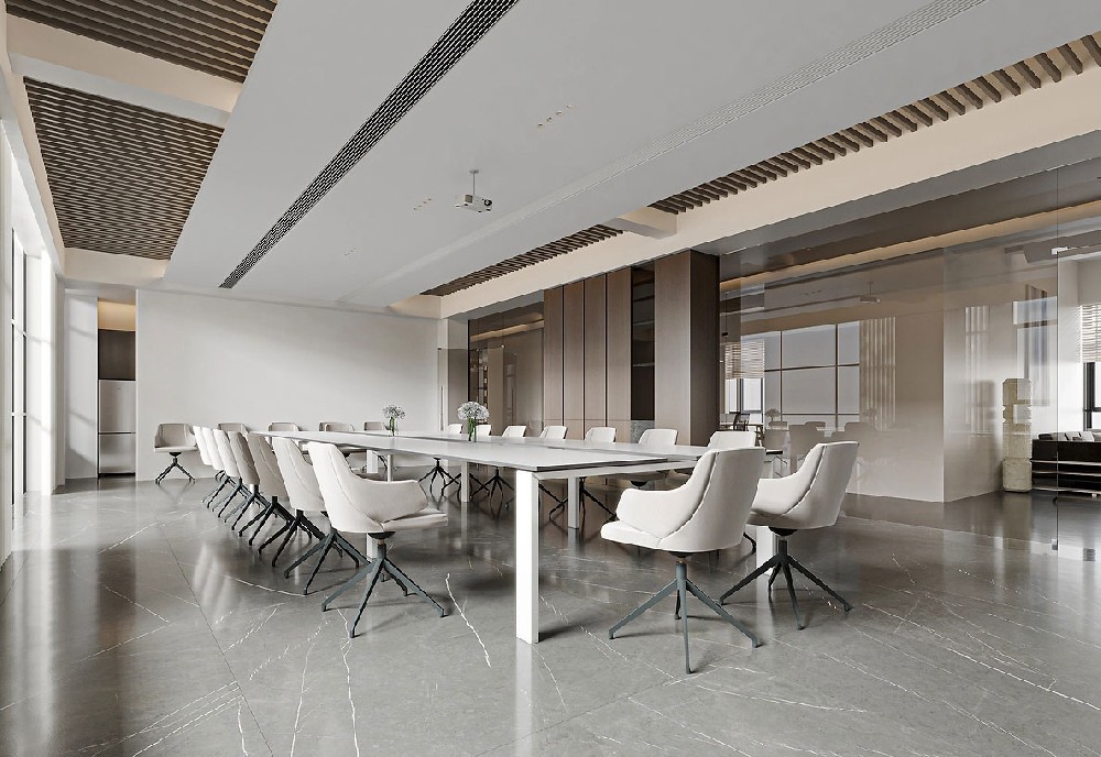 200平米新中式办公室装修设计效果图