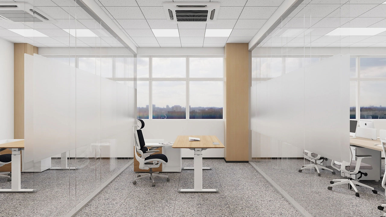 258平米新密办公室设计装修效果图鉴赏