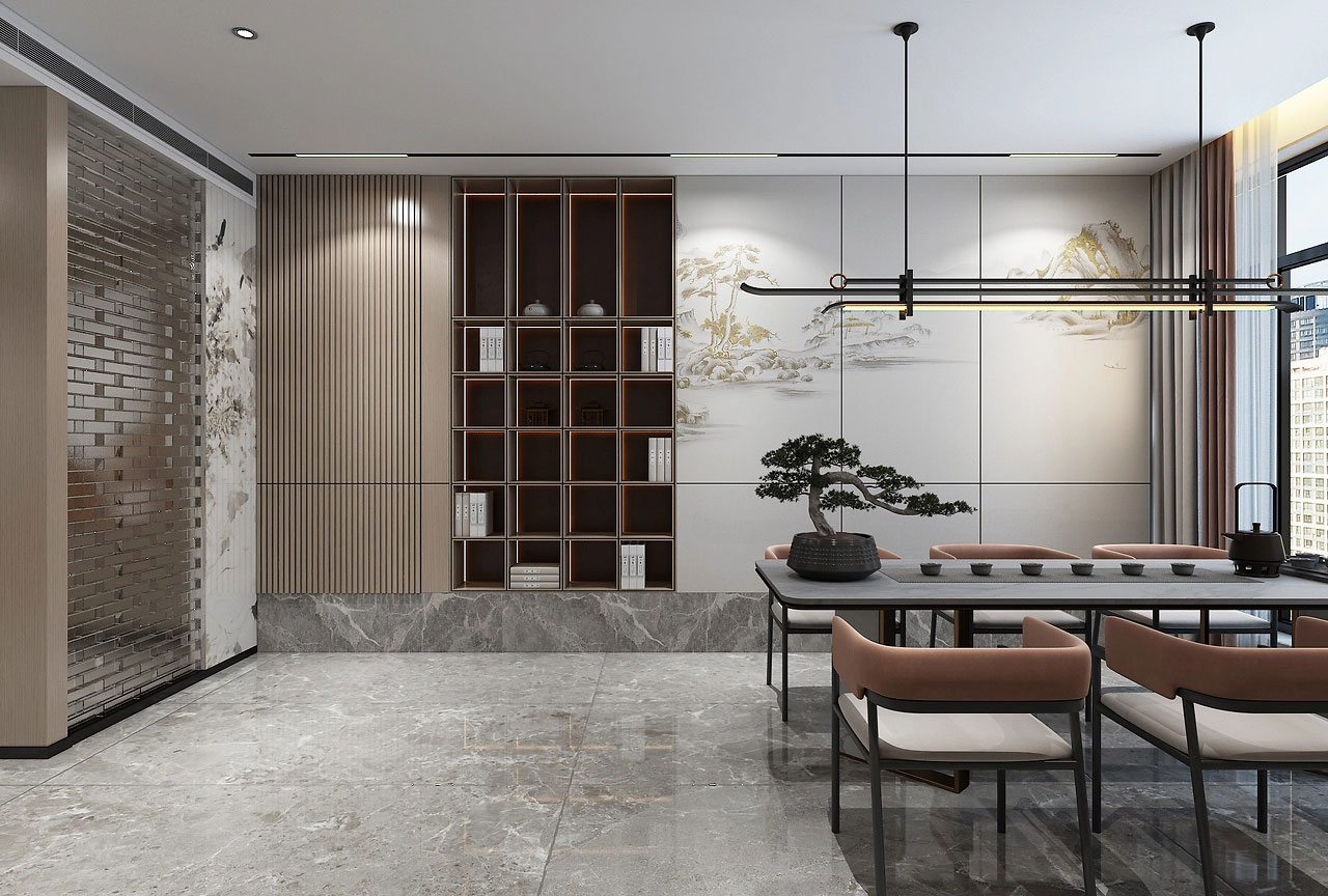 145平米郑州办公室装修设计效果图