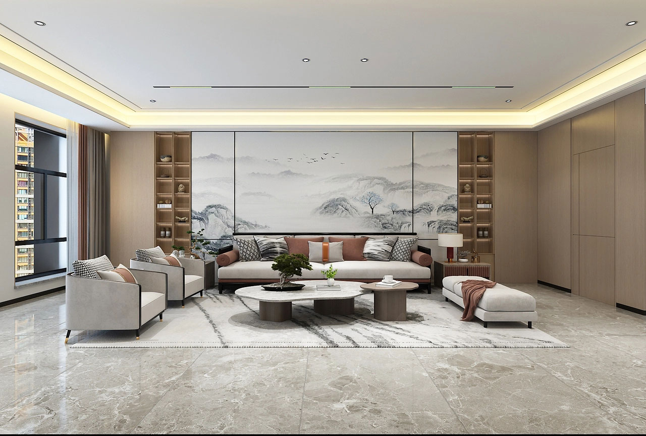 145平米郑州办公室装修设计效果图