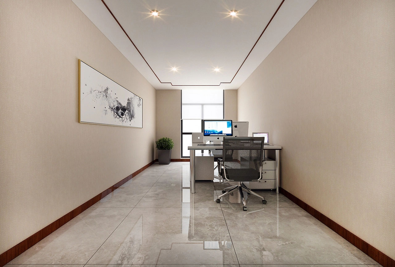 185平米简约时尚办公室装修设计效果图
