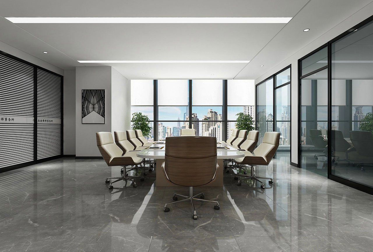 160平米郑州办公室设计装修效果图