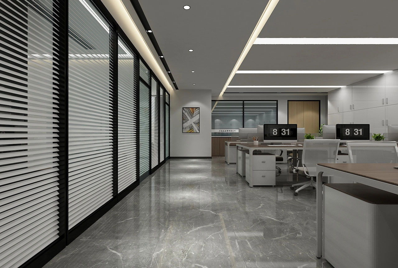 160平米郑州办公室设计装修效果图