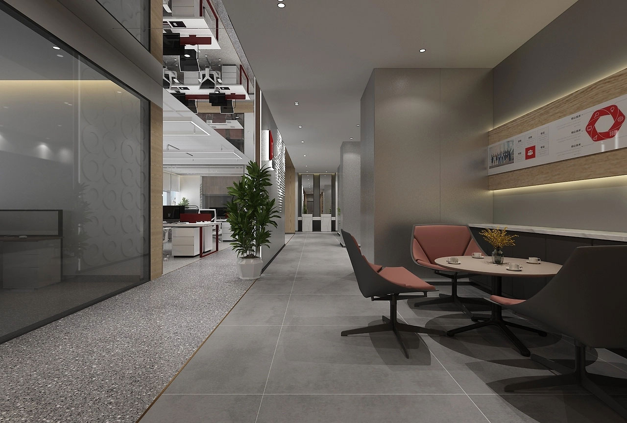 280平米郑州办公室装修设计方案效果图