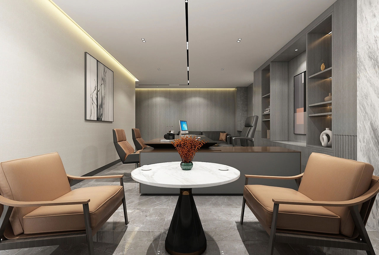 280平米郑州办公室装修设计方案效果图