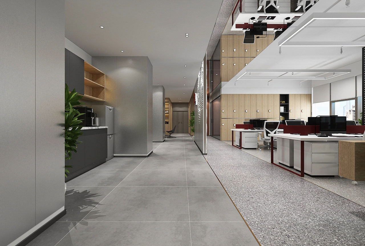 280平米郑州办公室装修设计方案效果图