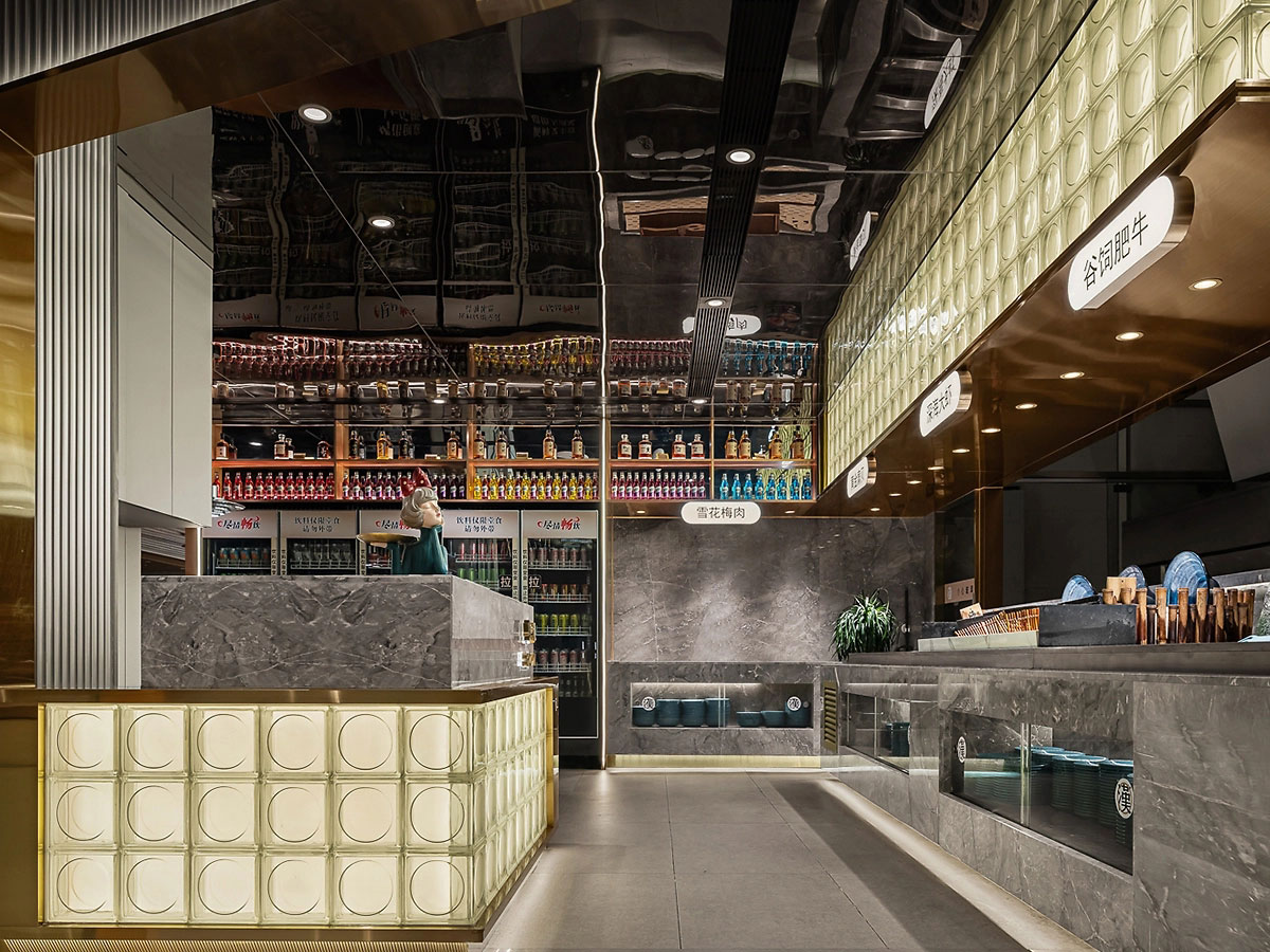 381平米郑州自助餐厅设计装修效果图