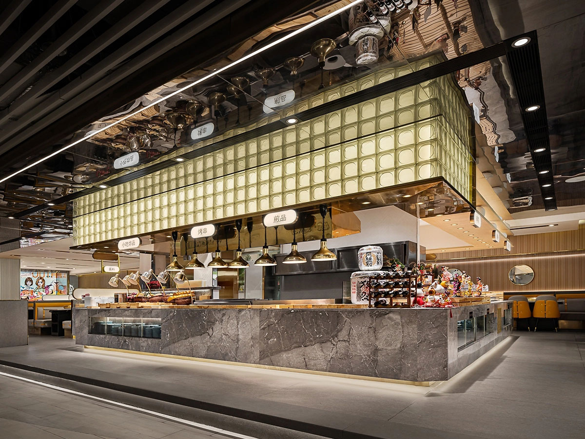 381平米郑州自助餐厅设计装修效果图