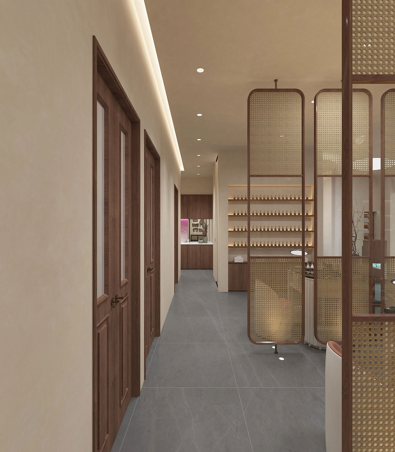 85平米美甲美睫店装修设计效果图