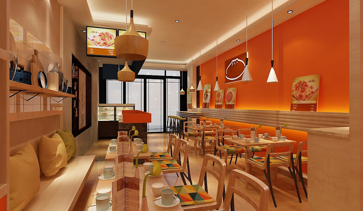 67平米郑州包子店面装修设计效果图