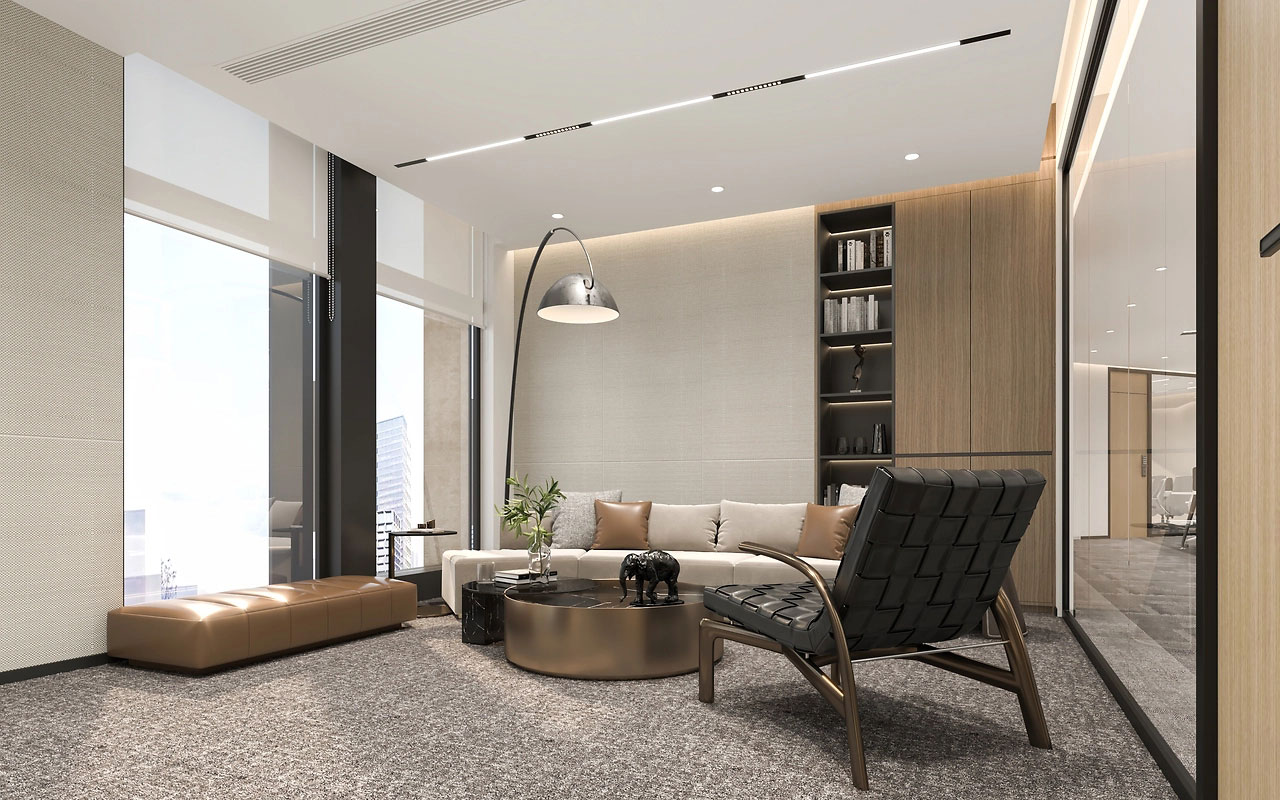 218平米郑州办公室装修设计效果图