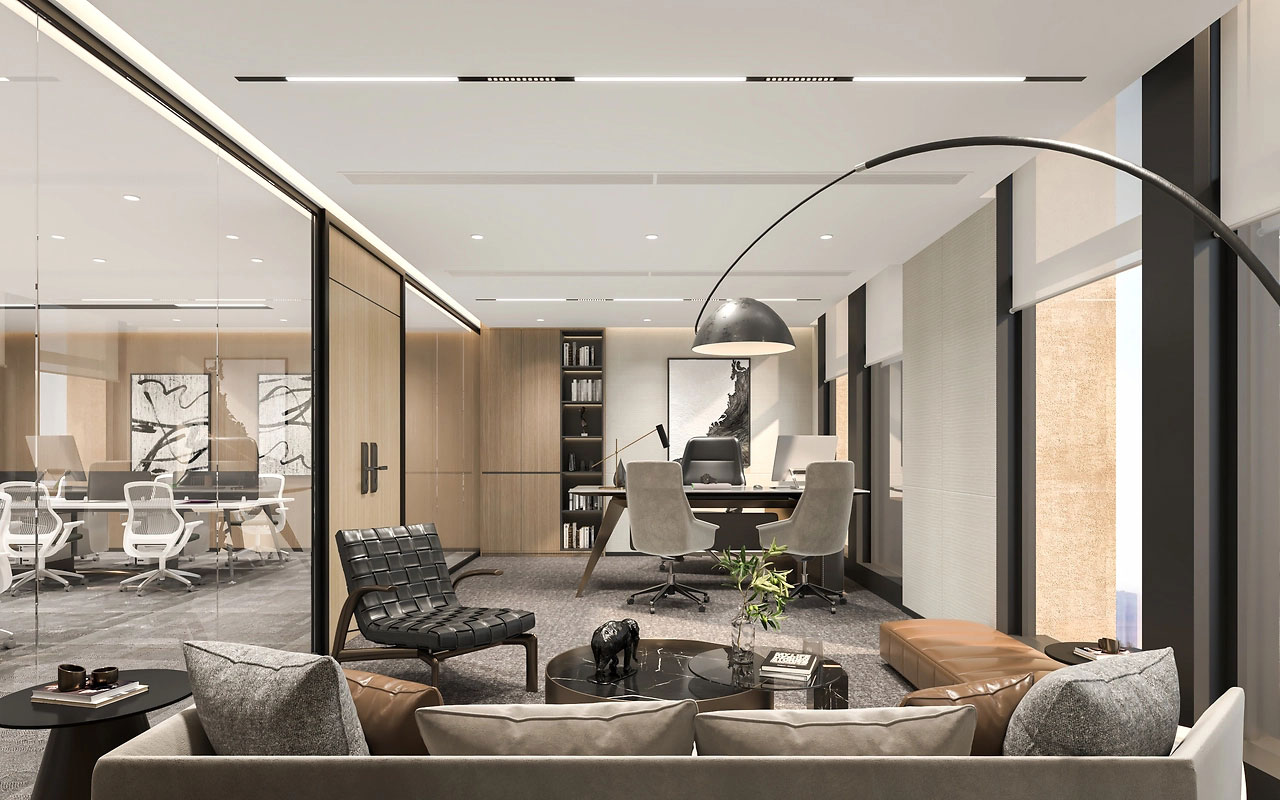 218平米郑州办公室装修设计效果图
