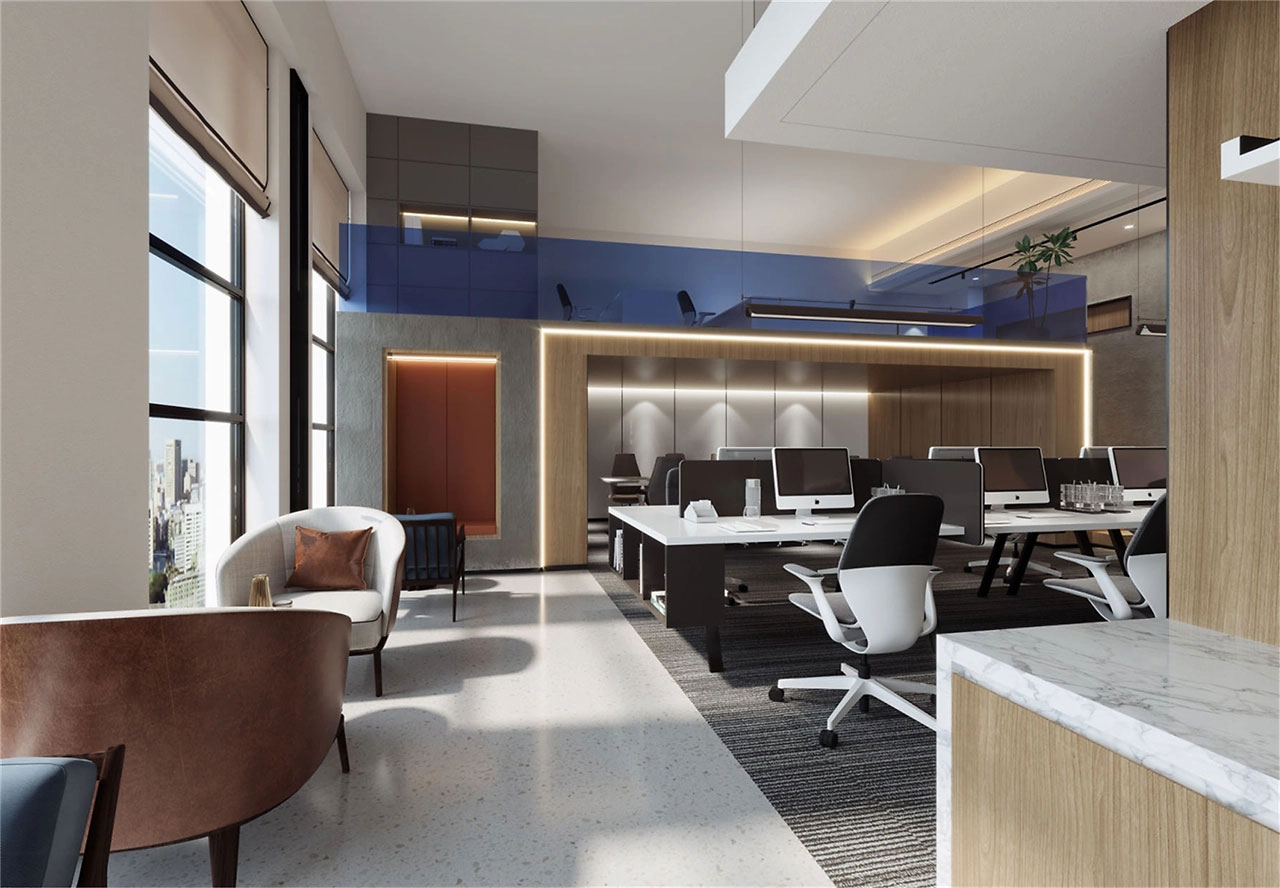 154平米LOFT办公室装修设计效果图