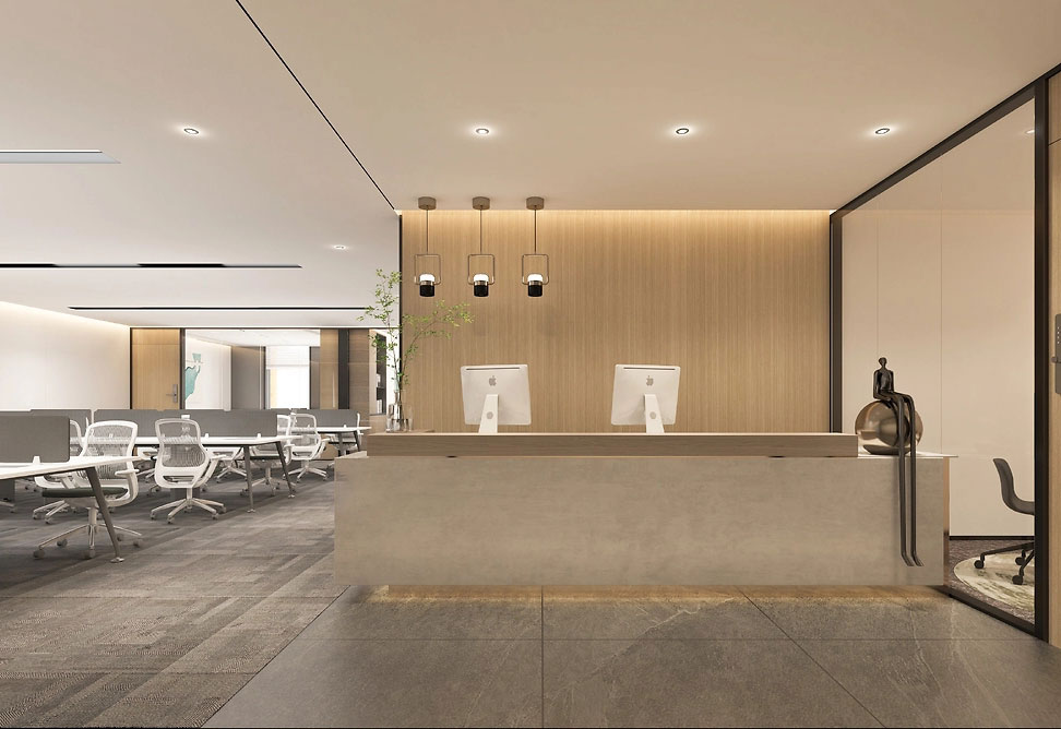 214平米郑州企业办公室装修效果图