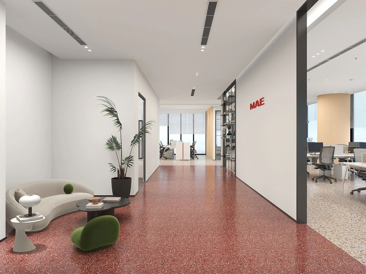 235平米办公室装修设计效果图