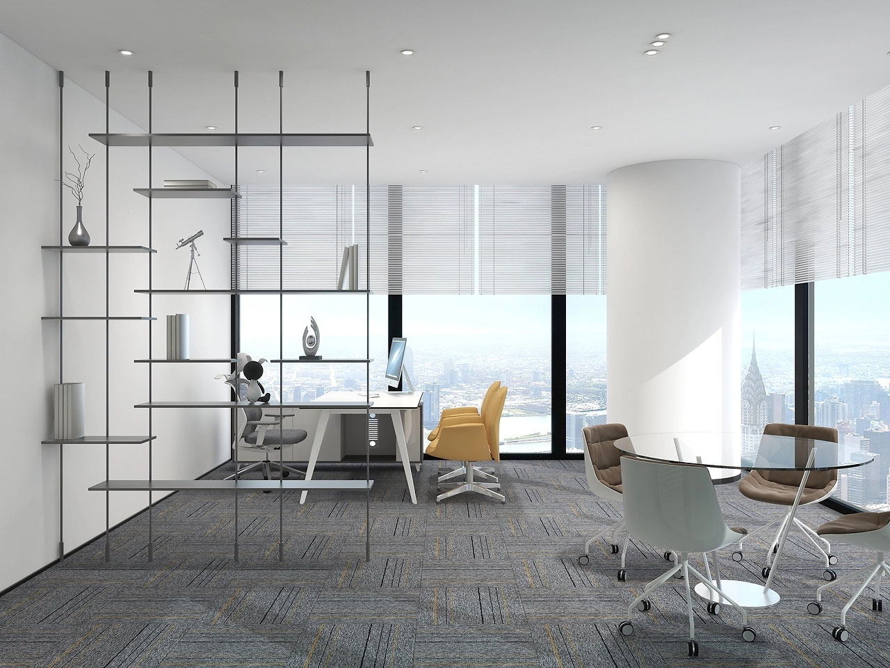 235平米办公室装修设计效果图