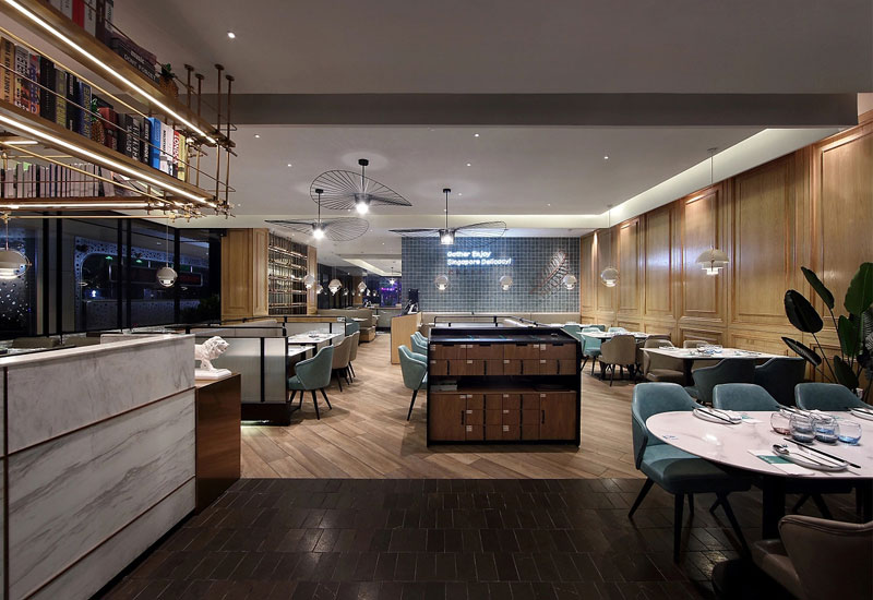 270平米郑州西餐厅设计施工效果图