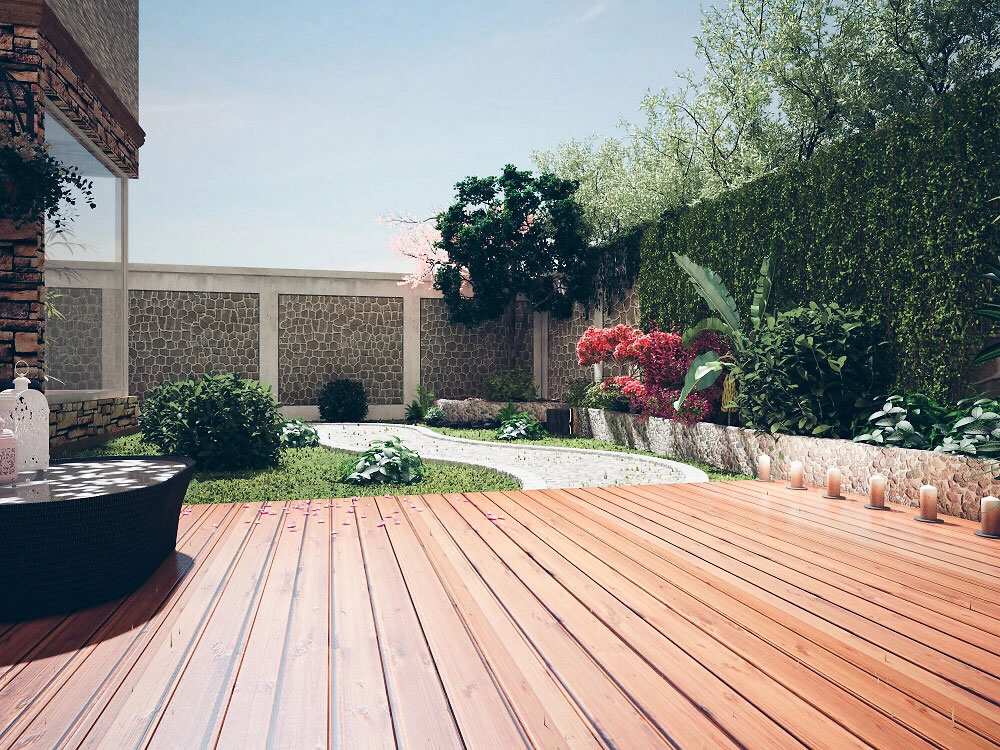 郑州别墅庭院设计效果图