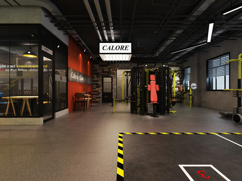 542平米郑州健身房设计效果图