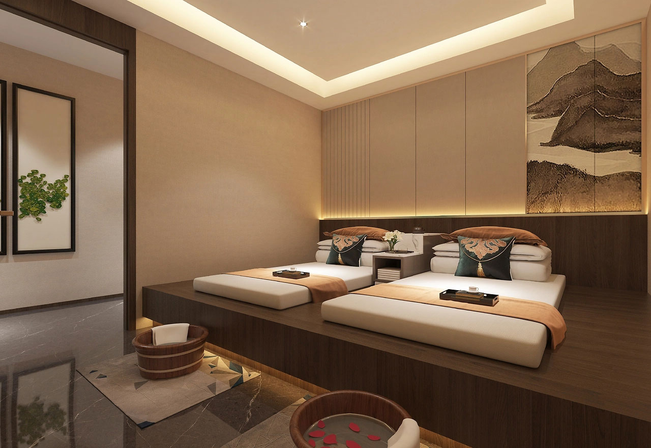 391平米郑州足浴店设计装修效果图