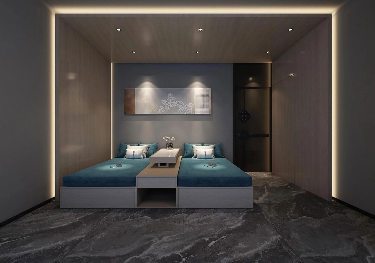 593平米郑州足浴店装修设计效果图