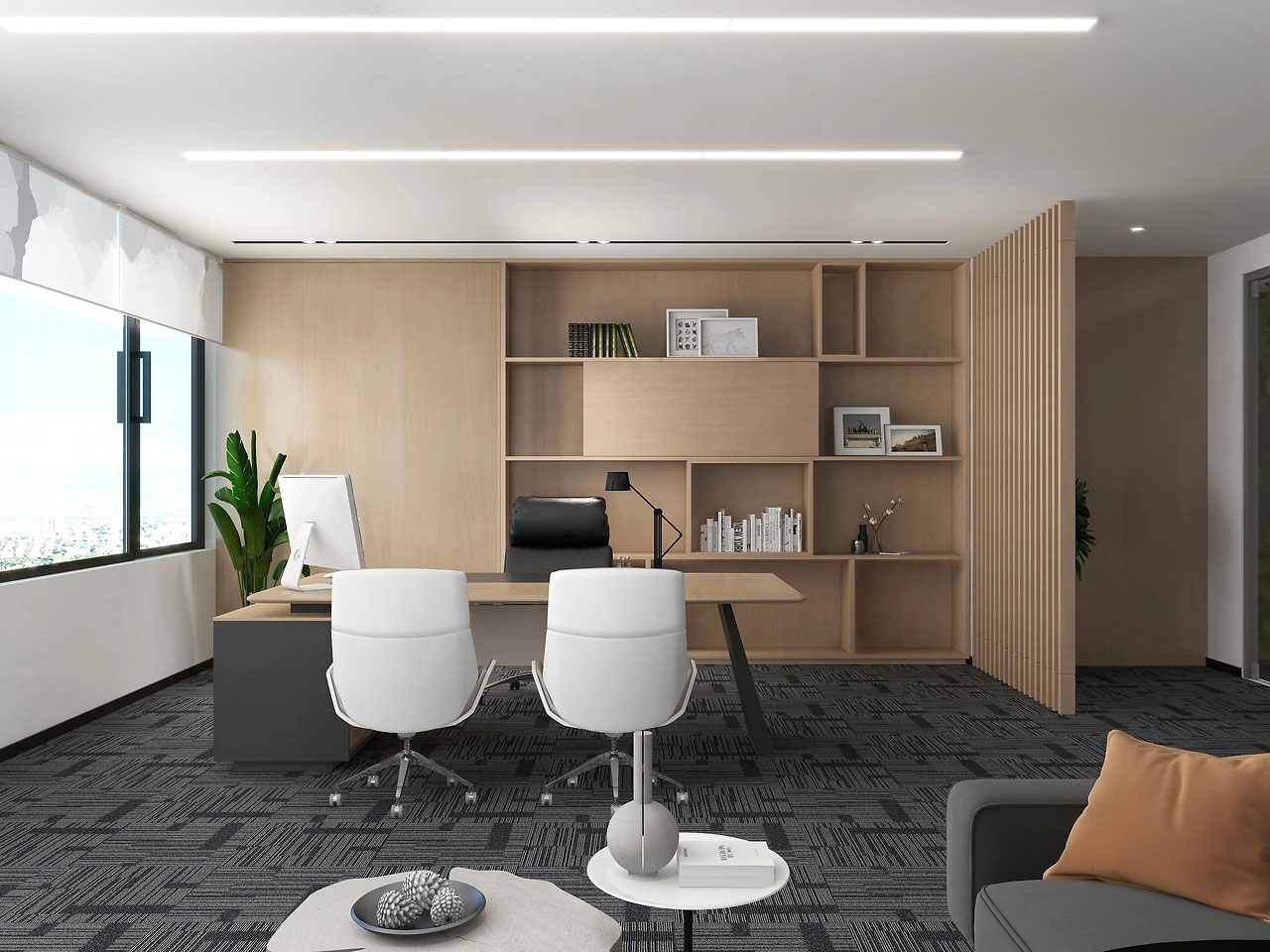 243平米郑州办公室装修施工效果图