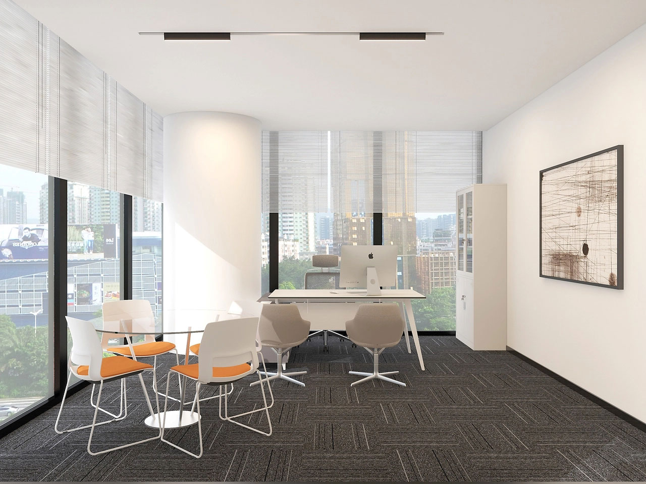 321平米郑州办公室设计效果图