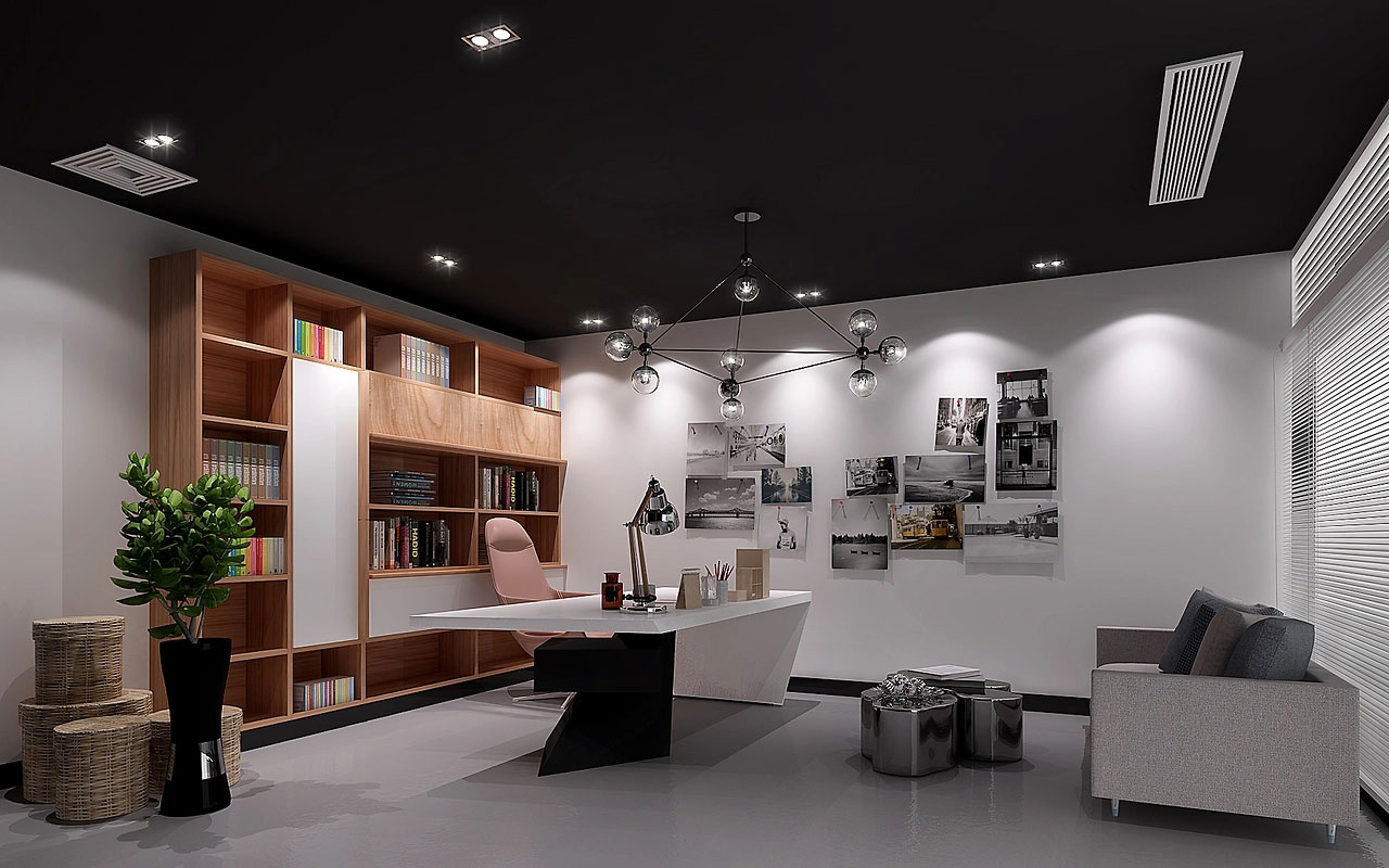 204平米郑州办公室装修设计效果图