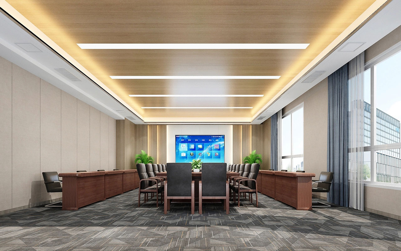 100平米郑州会议室改造设计效果图