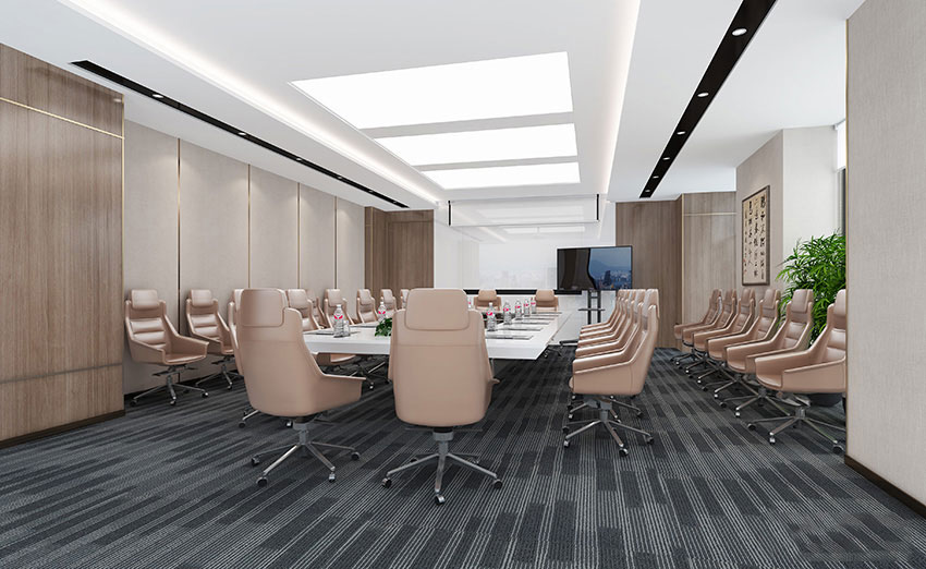 350平米郑州办公室装修施工效果图