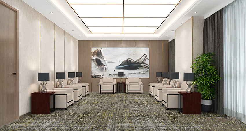 350平米郑州办公室装修施工效果图