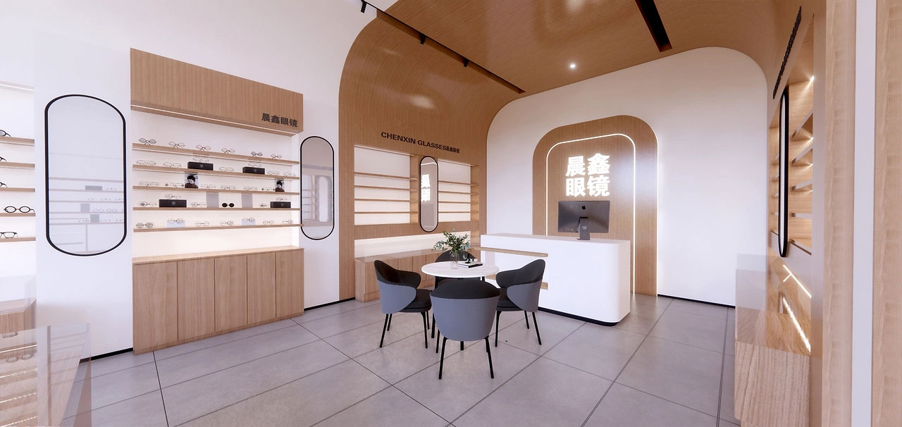 40平米郑州眼镜店装修设计效果图