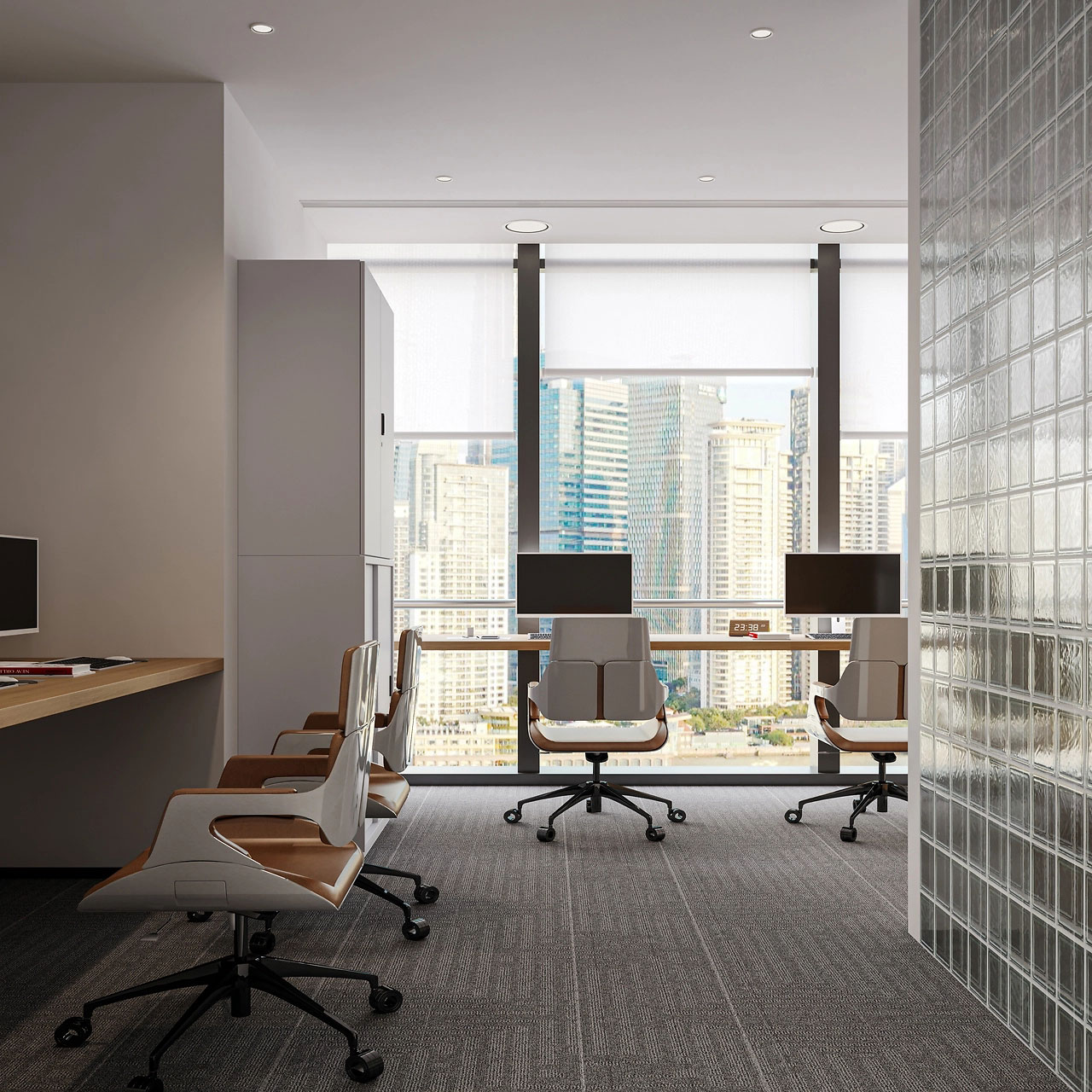 180平米办公室设计装修效果图